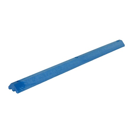 Vestil Car Stop, Plastic, 3.25 Height, 72 Length, 25, Blue CS-33-B